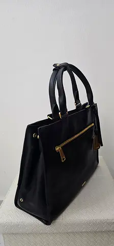 TUMI Voyageur Lynn Tote – 100% Genuine Leather Black