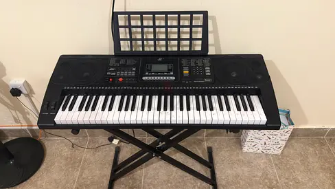 Meike MK-812 61-Key Electronic Keyboard with Stand and Sheet Holder