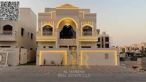 Luxury 6-Bedroom Villa with Rooftop and Ample Parking in Al Helio 2, Ajman