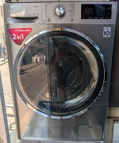 Lg washer dryer combo 8kg 5kg steel body