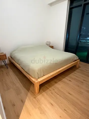 Solid Wood King Size Bed Frame - Minimal Design