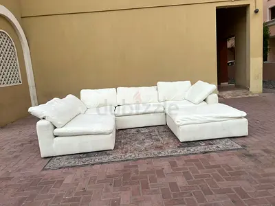 Marina home Feather filled Modular Sofa with footstool