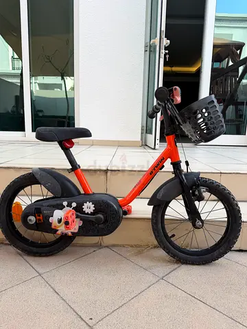 Kids 14” Decathlon Bike with Training Wheels and Helmet
