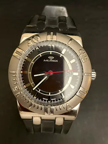 Men's stainless steel Murex wristwatch with date