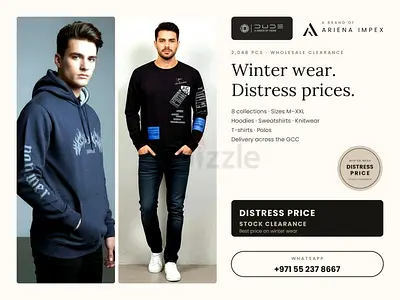 Men's winter hoodies & sweatshirts bulk - assorted sizes M-XXL