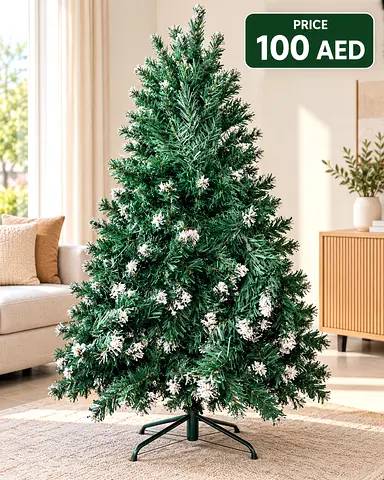 Artificial Christmas Tree (Snow-Flocked) - 6ft, Good Condition