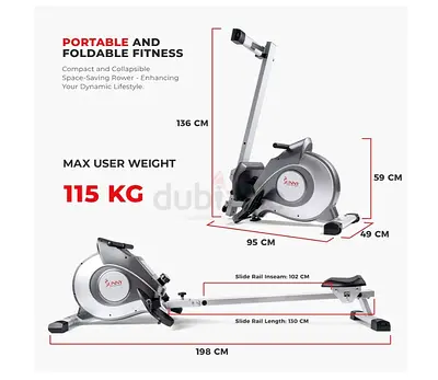 Foldable Home Rowing Machine — Compact, Adjustable Resistance