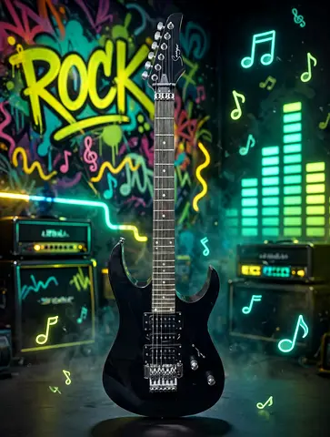 Smiger Electric Guitar- Metallic Black