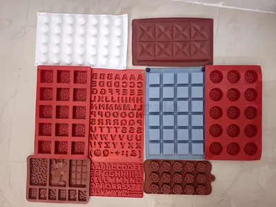 Set of Silicone Baking & Chocolate Molds — Multiple Shapes