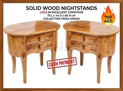 Solid wood nightstands