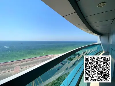 Spacious 2BHK | Corniche Tower | 2,490 Sqft | Full Sea View w Maids Room