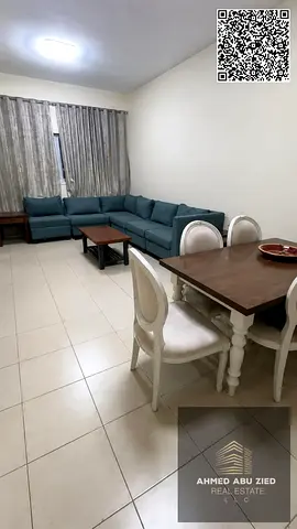 Furnished & vacant 2BR apt for sale in Ajman One Towers, 1883 sqft, parking & balcony, price 700k AED (240k DP, balance 460k at 7,800 AED monthly inst