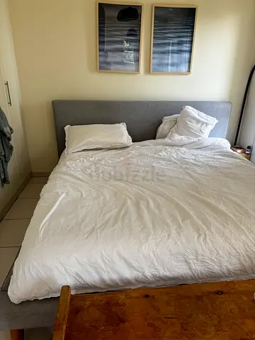 Free west elm super king bed with mattress
