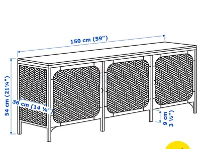 IKEA FJÄLLBO Tv table (150x36x54 cm)