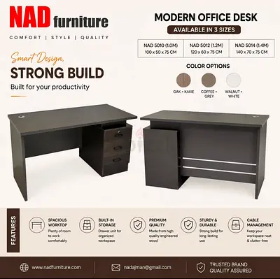 New 140Cm Office Desk Available