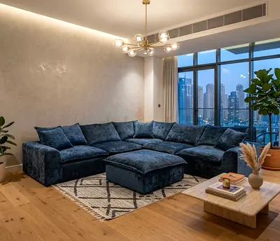 Beautiful Blue Sofa Set for Home, Lounge or Guest Room.