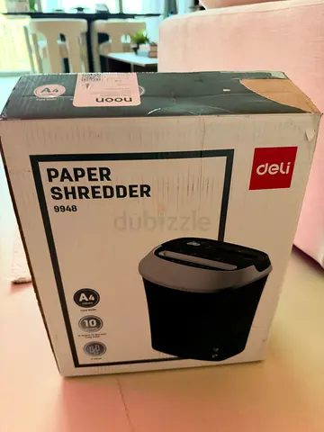 Deli Paper Shredder (Model 9948) — never Used, new Condition