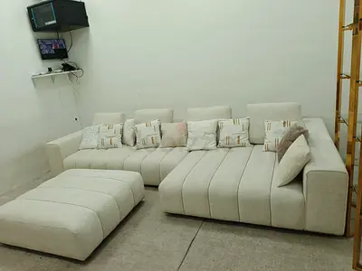 Chattels and more brand lshape sofa with ottoman