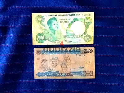 2 RARE VINTAGE NIGERIA BANKNOTES