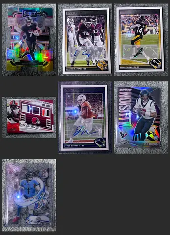 Collection of 8 NFL Rookie & Autograph Trading Cards (Mixed Inserts)