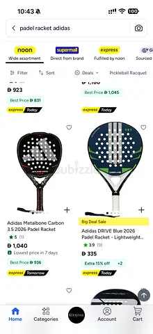 Adidas padel racket - new