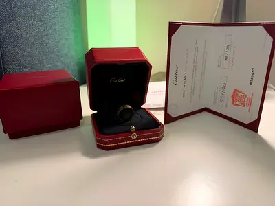 Authentic Cartier Ring for Sale yellow gold