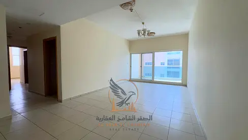 Three-bedroom apartment with a living room for annual rent in Ajman, Ajman One Towers, in a prime location.