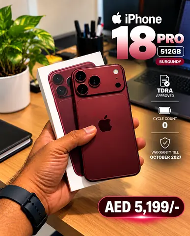 Iphone 18 pro 512GB Burgundy TDRA- (cycle count-0)