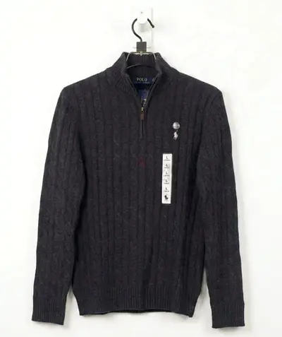 Men's Ralph Lauren Polo Cable Knit Half-Zip Sweater