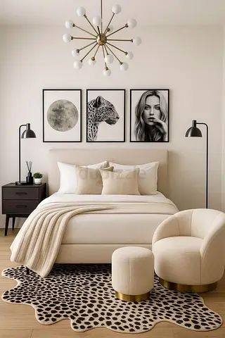 Modern minimal 180*200 king size stylish bed