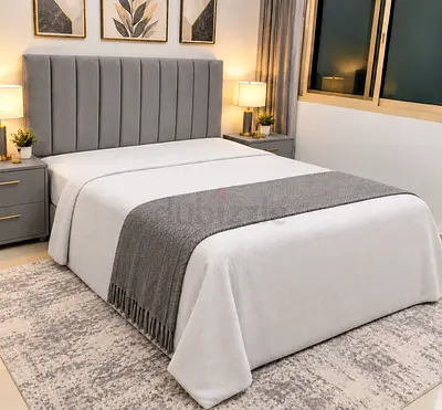 New Queen bed frame with upholstered headboard storage bed and modern design queen size bed