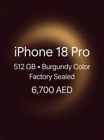 iPhone 18 Pro 512 GB Burgundy NEW