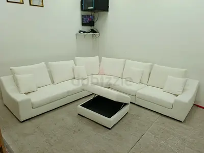 Brand New condition Indigo living brand corner sofa with ottoman storage