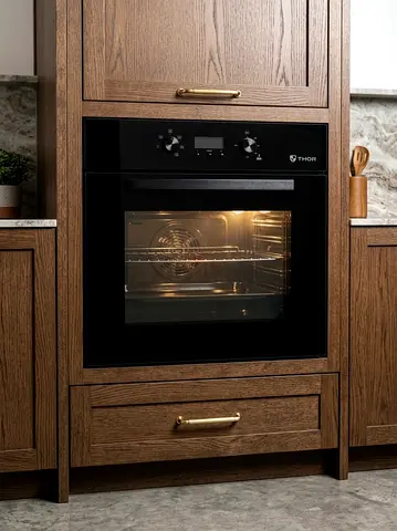Built-in Electric backing Oven (Black) - Good condition display piece not in use new