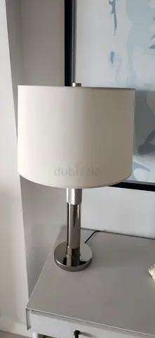 crate & barrel Metal lamp