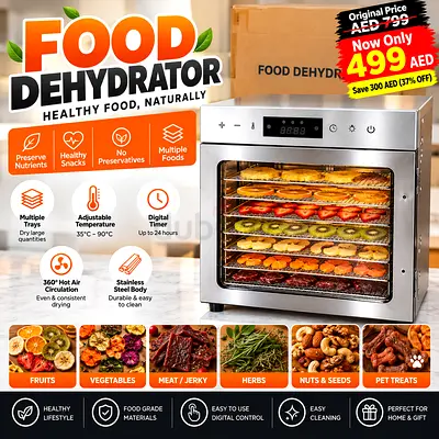 STAINLESS STEEL FOOD DEHYDRATOR