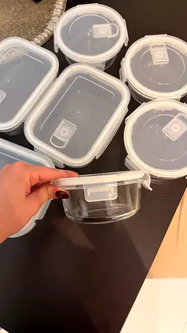 Set of 8 Airtight Plastic Food Storage Containers — Various Sizes