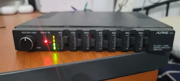 Alpine 7-band Car Equalizer with amplifier- Working Condition