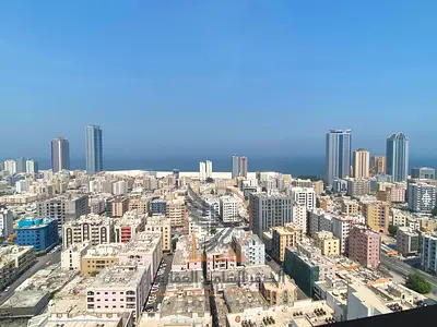 3BR + hall, sea view, free parking, 1 month free, free central gas, huge spaces, ultra deluxe finish.