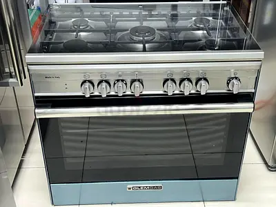 GLEMGAS 5 Burners Top Gas & Electric Oven Combination Excellent Condition 90x60cm Made in Italy
