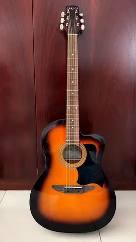 Sunburst Acoustic Guitar - Full Size, Good Condition