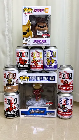 Funko Pop! and Funko Soda Collectible Lot – Marvel & Scooby-Doo (Mixed Figures) Dead pool CHASE
