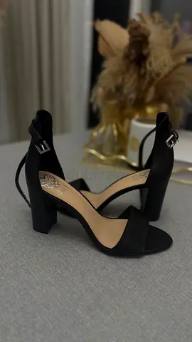 Brand New Vince Camuto Black Block Heel Open-Toe Ankle Strap Sandals - Size 8.5 (39)