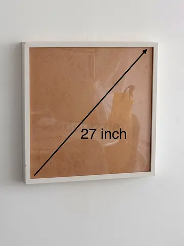 IKEA RIBBA White wooden picture frame square