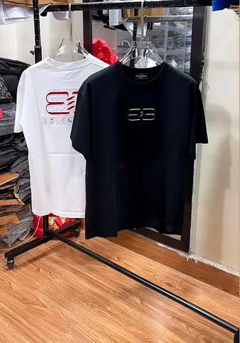 Balenciaga BB Logo T-Shirt – Black & White | Premium Streetwear