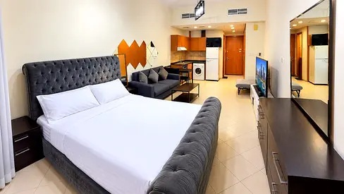 Furnished studio with lake view-Parking Included