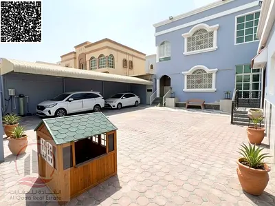 for sale villa in Al rawda 2, Ajman. Plot area: 6500 sq 5 master bedrooms, a living room, 2 majlis, and a maid's room with a bath room free hold