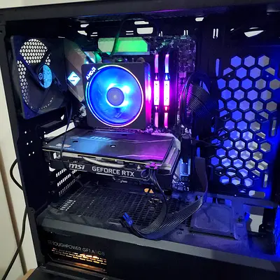Custom gaming PC Ryzen 3700x 8gb Ram DDR4 with MSI GeForce RTX 2070 8gb GPU and RGB