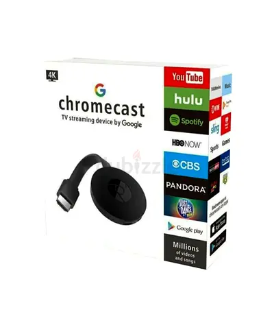 Google Chromecast 4K Media Streaming Dongle for YouTube, Netflix & Spotify