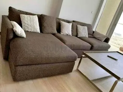 As Perfect Condition ___crate barrel feather filled sofa brown
